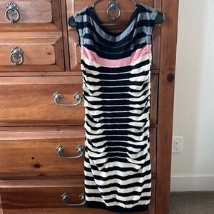 Ted Baker of London Women’s Cream And Black Dress Size 8 US Preloved